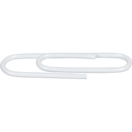 Скрепки канцелярские 28 мм Комус металлические с полимерным покрытием (100 штук в упаковке)