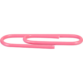 Скрепки канцелярские 28 мм Комус металлические с полимерным покрытием (100 штук в упаковке)