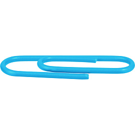 Скрепки канцелярские 28 мм Комус металлические с полимерным покрытием (100 штук в упаковке)