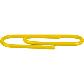 Скрепки канцелярские 28 мм Комус металлические с полимерным покрытием (100 штук в упаковке)