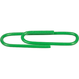 Скрепки канцелярские 28 мм Комус металлические с полимерным покрытием (100 штук в упаковке)