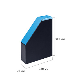 Лоток вертикальный Bantex (Attache Selection) Модерн 70 мм складной голубой