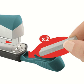 Степлер Maped Ergologic 352513 до 25 листов бирюзовый (скобы № 24/6, 26/6)