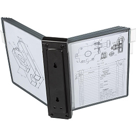 Демосистема настенная А4 10 панелей чёрного цвета Attache FDS006