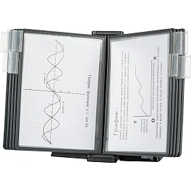 Демосистема настольная А4 10 панелей серого цвета Promega office FDS005
