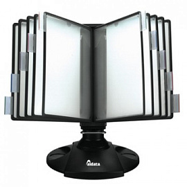 Демосистема настольная Attache FDS008 вращающаяся с 10 панелями формата A4 серого цвета