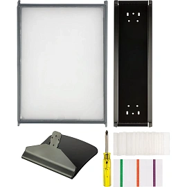 Демосистема настольная А4 10 панелей серого цвета Promega office FDS016