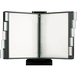 Демосистема настольная А4 10 панелей серого цвета Promega office FDS016