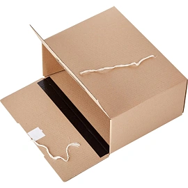 Короб архивный гофрокартон на 2-х завязках 380x283x170 мм бурый до 1700 листов