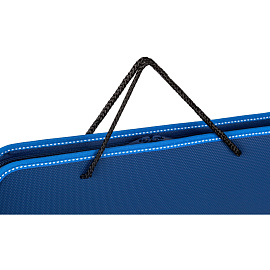 Папка-портфель пластиковая А4 синяя (35х27 см, 1 отделение)