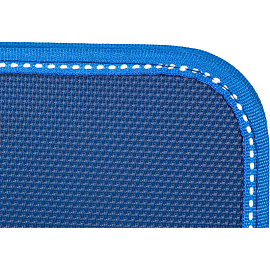 Папка-портфель пластиковая А4 синяя (35х27 см, 1 отделение)