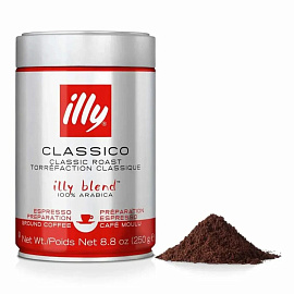 Кофе молотый Illy medium 250 г (жестяная банка)
