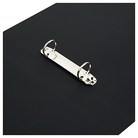 Папка на 2 кольцах OfficeSpace "Вита" А4, 40мм, 500мкм, пластик, черная фото Папка на 2 кольцах OfficeSpace "Вита" А4, 40мм, 500мкм, пластик, черная