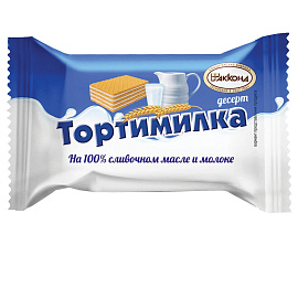 Вафли АККОНД "Тортимилка" со сливочной сбивной начинкой, 250 г