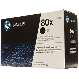 Картридж лазерный HP 80X CF280X черный оригинальный повышенной емкости