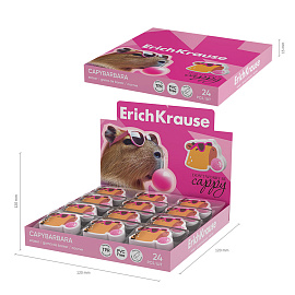 Ластик фигурный ERICH KRAUSE "CapyBarbara", 33х25х7 мм, 63063