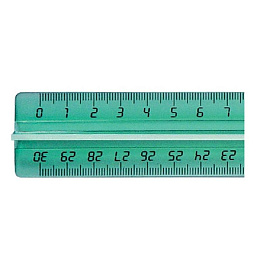 Линейка Attache 30 см пластиковая прозрачная с держателем (ЛН42АЕ)