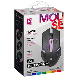 Мышь компьютерная Defender Flash MB-600L (52600)