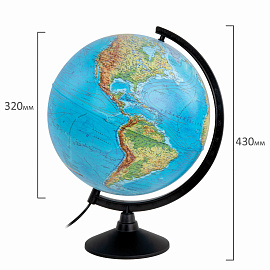 Глобус Globen Классик физико-политический 32 см с подсветкой