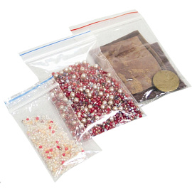 Пакет с замком zip-lock ПВД 12x17 см 32 мкм (100 штук в упаковке)