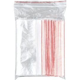 Пакет с замком zip-lock ПВД 15x20 см 35 мкм (100 штук в упаковке)