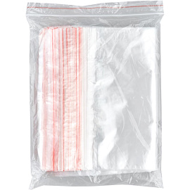 Пакет с замком zip-lock ПВД 20x25 см 35 мкм (100 штук в упаковке)
