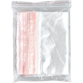 Пакет с замком zip-lock ПВД 20x25 см 35 мкм (100 штук в упаковке)