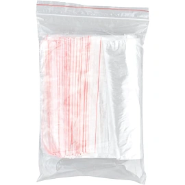 Пакет с замком zip-lock ПВД 15x22 см 35 мкм (100 штук в упаковке)