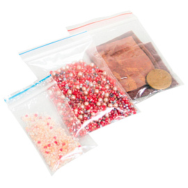 Пакет с замком zip-lock ПВД 8x12 см 32 мкм (100 штук в упаковке)