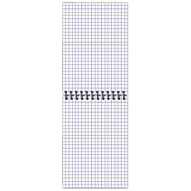 Блокнот Полином Графо А6 50 листов черный/белый в клетку на спирали (101х145 мм)