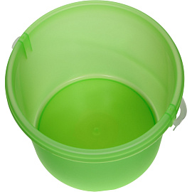 Ведро с крышкой 15 л пластик зелёное