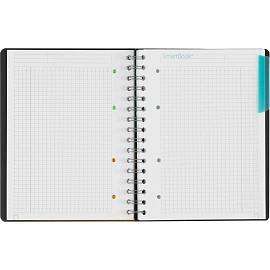 Бизнес-тетрадь Attache Selection Smartbook А5 120 листов разноцветная в клетку на спирали