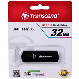 Флешка USB 2.0 32 ГБ Transcend Jetflash 350 (TS32GJF350)