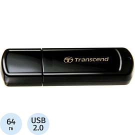 Флешка USB 2.0 64 ГБ Transcend Jetflash 350 (TS64GJF350)