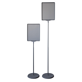 Стойка напольная Attache А4 раздвижная двусторонняя серая высота 130 см