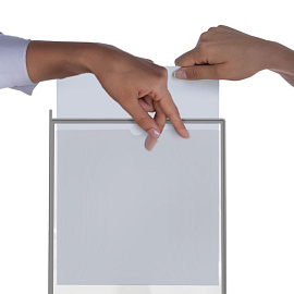 Демосистема настенная Attache А4 10 панелей металлическое основание цвет серый