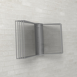 Демосистема настенная Attache А4 10 панелей металлическое основание цвет серый