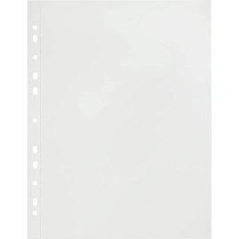 Файл-вкладыш Комус Русская серия А4 90 мкм прозрачный гладкий 10 штук в упаковке