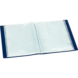 Папка файловая на 100 файлов Attache A4 35 мм синяя в коробе (толщина обложки 1 мм)