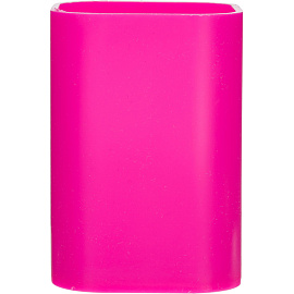 Подставка-стакан для канцелярских принадлежностей Attache розовая 10x7x7 см