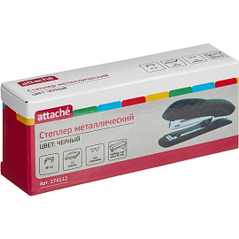 Степлер Attache до 12 листов черный (скобы № 10, с антистеплером)