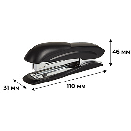 Степлер Attache до 12 листов черный (скобы № 10, с антистеплером)