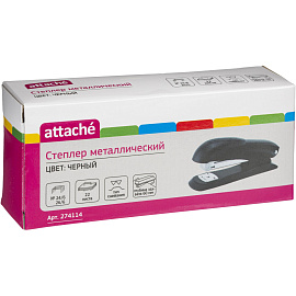 Степлер Attache до 22 листов черный (скобы № 24/6, 26/6, с антистеплером)