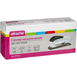 Степлер Attache до 22 листов серый/черный (скобы № 24/6, 26/6, с антистеплером)
