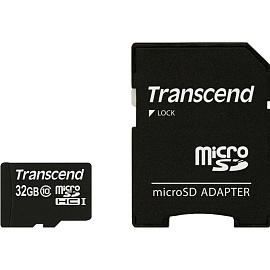 Карта памяти 32 ГБ microSDHC Transcend TS32GUSDHC10 Class 10