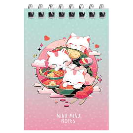 Блокнот А7 40л. на гребне BG "Anime style