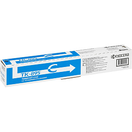 Картридж лазерный Kyocera TK-895C 1T02K0CNL0 голубой оригинальный