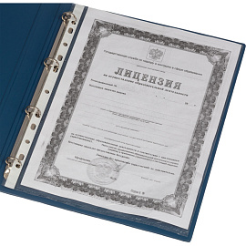 Папка на 4-х кольцах Bantex (Attache Selection) A4 25 мм синяя до 110 листов