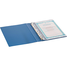 Папка на 4-х кольцах Bantex (Attache Selection) A4 35 мм синяя до 220 листов фото Папка на 4-х кольцах Bantex (Attache Selection) A4 35 мм синяя до 220 листов