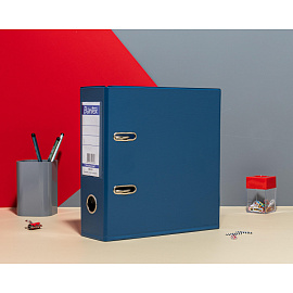 Папка-регистратор Bantex (Attache Selection) 70 мм тёмно-синяя/синяя ПВХ с защитным уголком